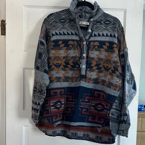 Free People Geometric Patterned Pullover